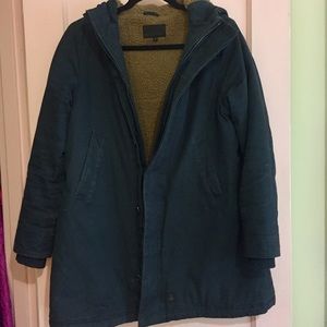 Dunderdon Lj25 Women Parka--Navy Waxed Canvas