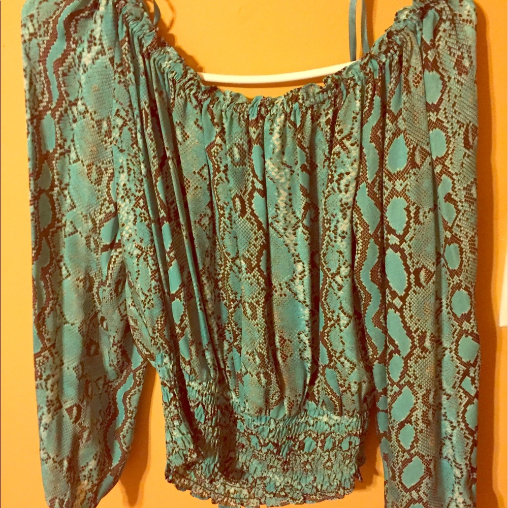 Michael Kors top, off the shoulder