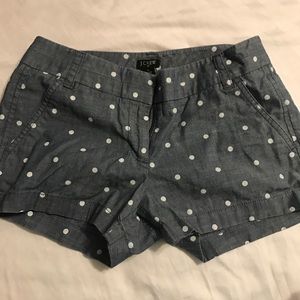 J. Crew polka dot city fit short