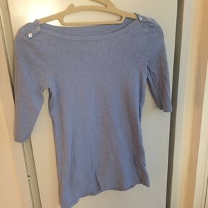 J. Crew Periwinkle Boat Neck T Shirt