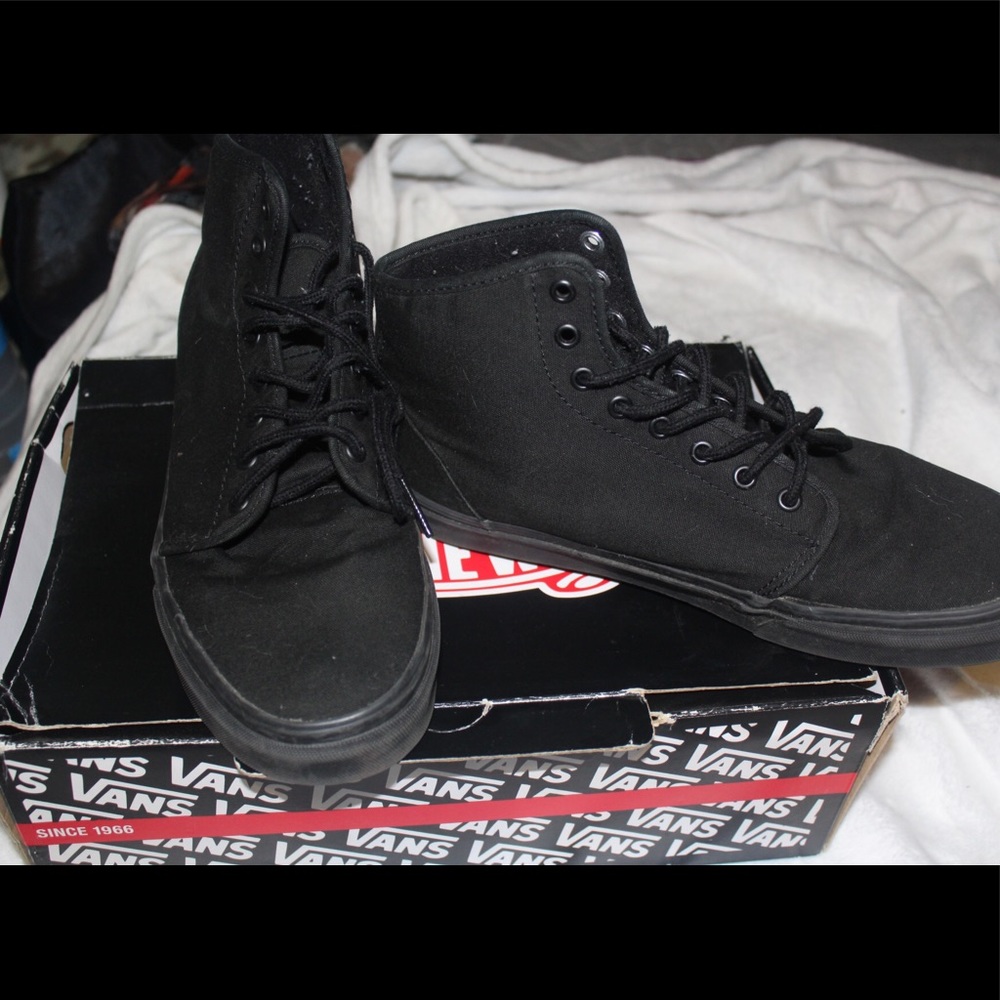 Vans black high tops men's size 10.5