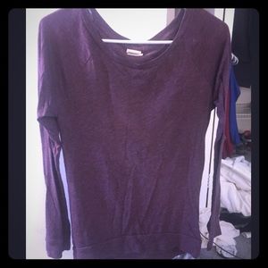 Long sleeve purple shirt