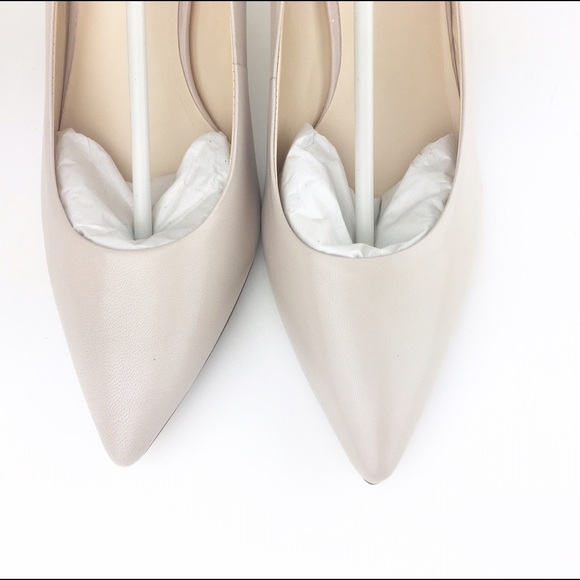 Nine West Light Gray Classic Pump Heel Leather NEW - Picture 2 of 8