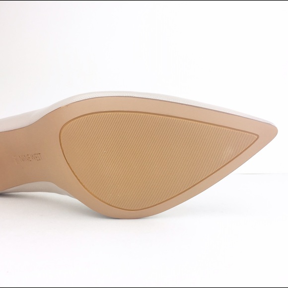 Nine West Light Gray Classic Pump Heel Leather NEW - Picture 5 of 8