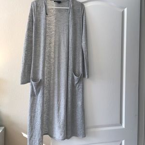 Gray cardigan