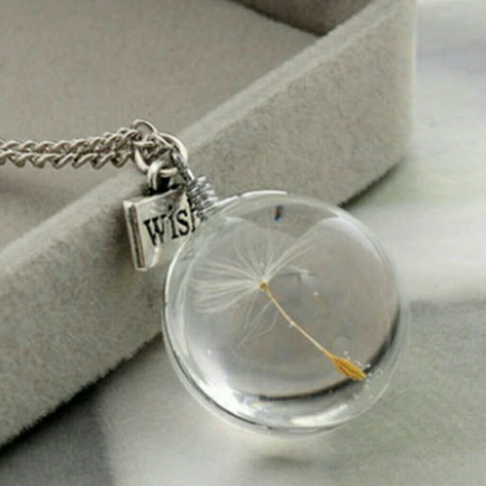 Dandelion wish necklace - Picture 3 of 4
