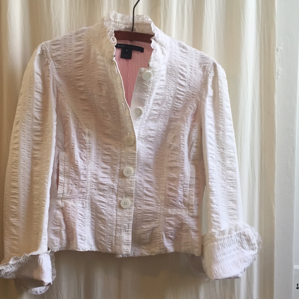 Marc by Marc Jacobs Puckered Jacket Eyelet Trim