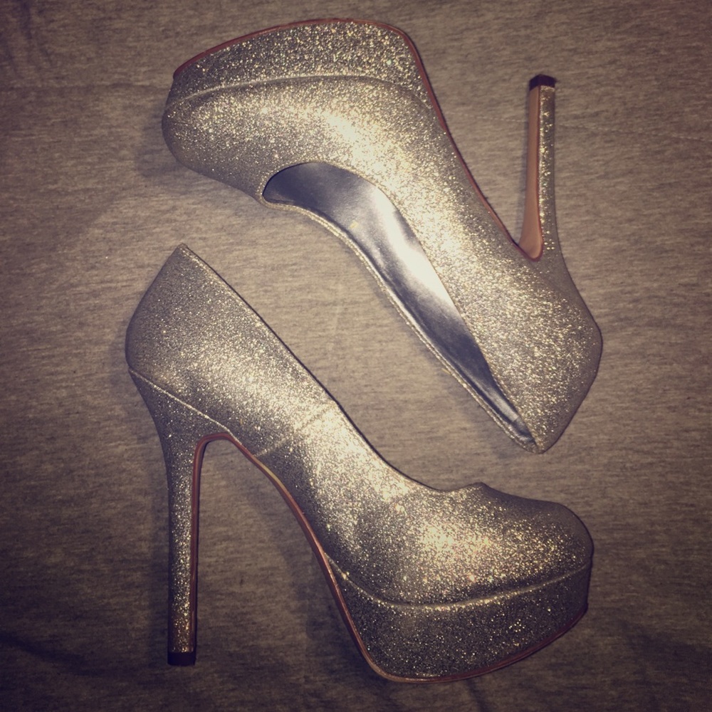 Silver heels!