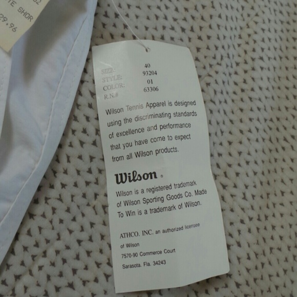 Wilson white shorts - Picture 7 of 8