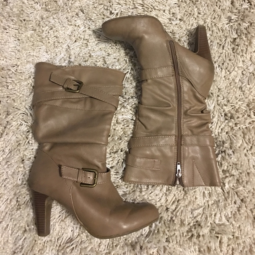 Tan Style & Co Heeled Boots