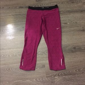 Nike dri-fit pink athletic tight pants