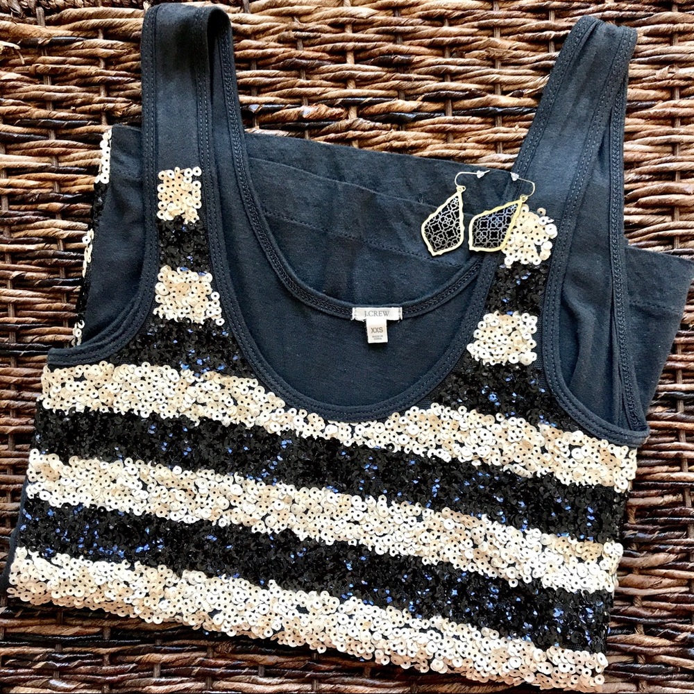 J. Crew Retail | Sequin Striped Tank