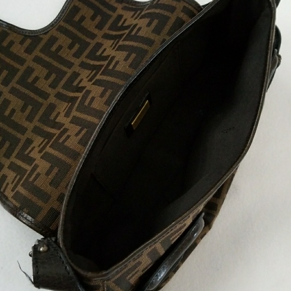 💖 Fendi Tobbaco Zucca Canvas Shoulder B-bag💖 - Picture 8 of 8