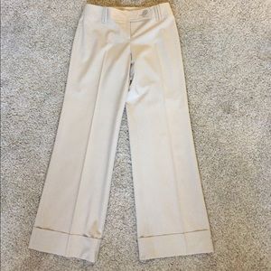 Anne Taylor Loft Tan Cuffed Julie Pants 2P