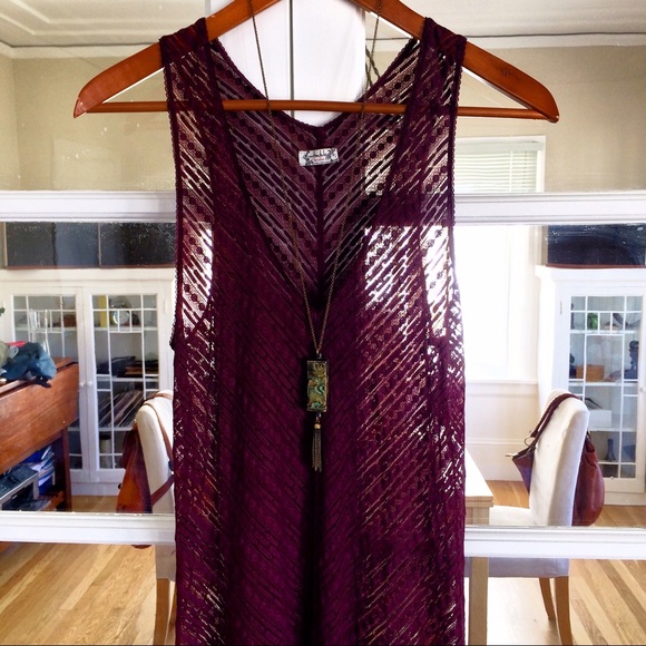 💃SOLD💃Free People Boho Lace Maxi Dress - Picture 2 of 4