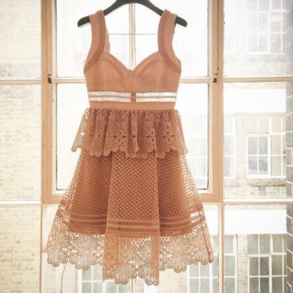 Self Portrait Natalia Tiered Dress