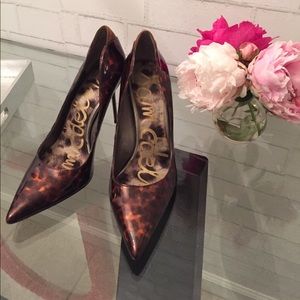 SAm Edelman tortoise pointed toe heel!