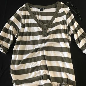 Plus Size Striped Top