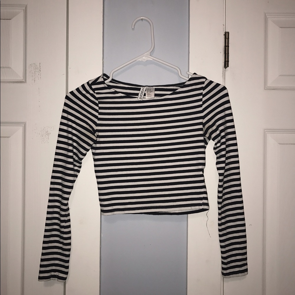 Stripped Crop Top
