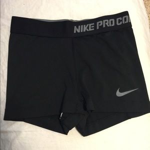Black Nike Pro Combat compression shorts