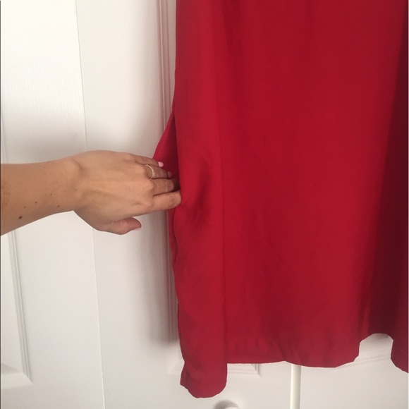 Urban Outfitters Red Open Back Dress w/Pockets - Picture 3 of 5