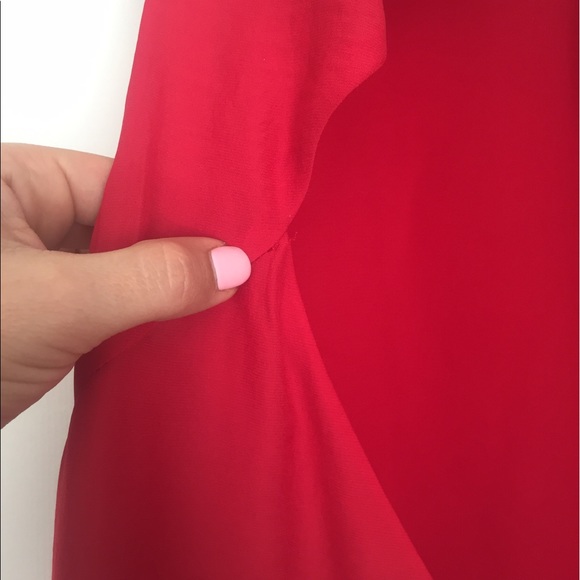 Urban Outfitters Red Open Back Dress w/Pockets - Picture 4 of 5