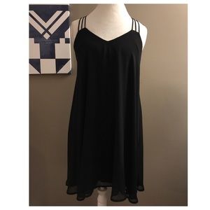 Express, black flowy summer dress Sz m