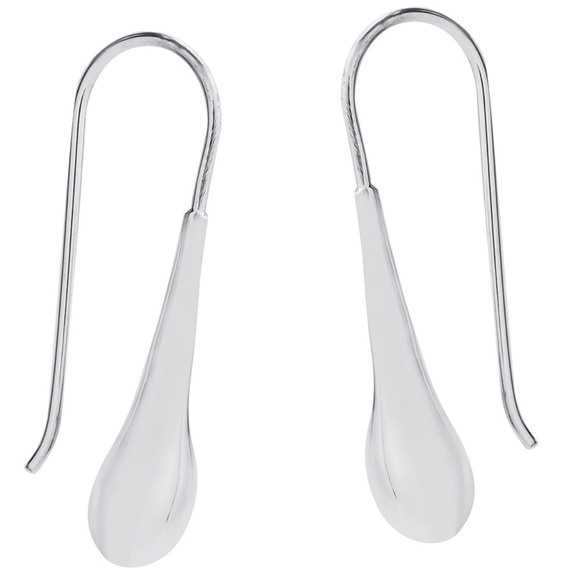 Handmade Classy Teardrop Hook Sterling Silver - Picture 2 of 6