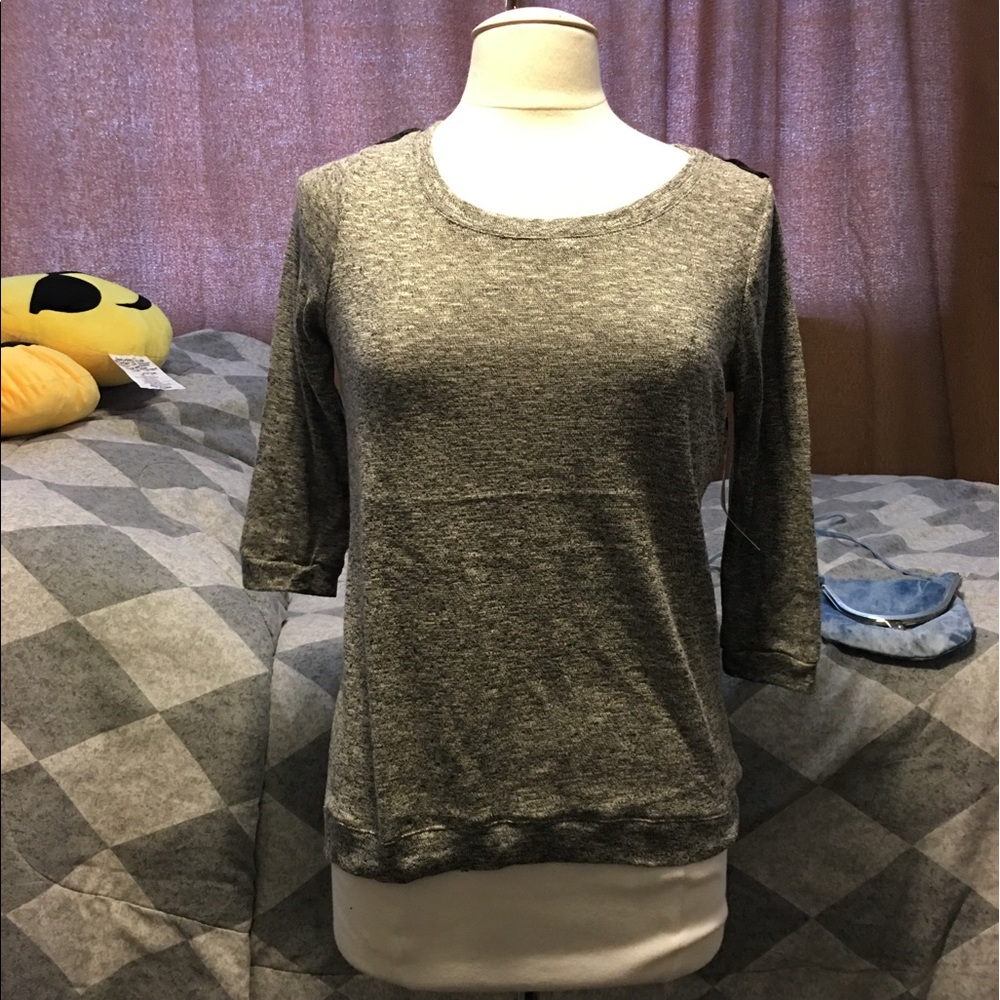 NWT FRENCH LAUNDRY   BLOUSE Floral skeleton design