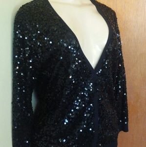 Sequined Cardigan sz L
