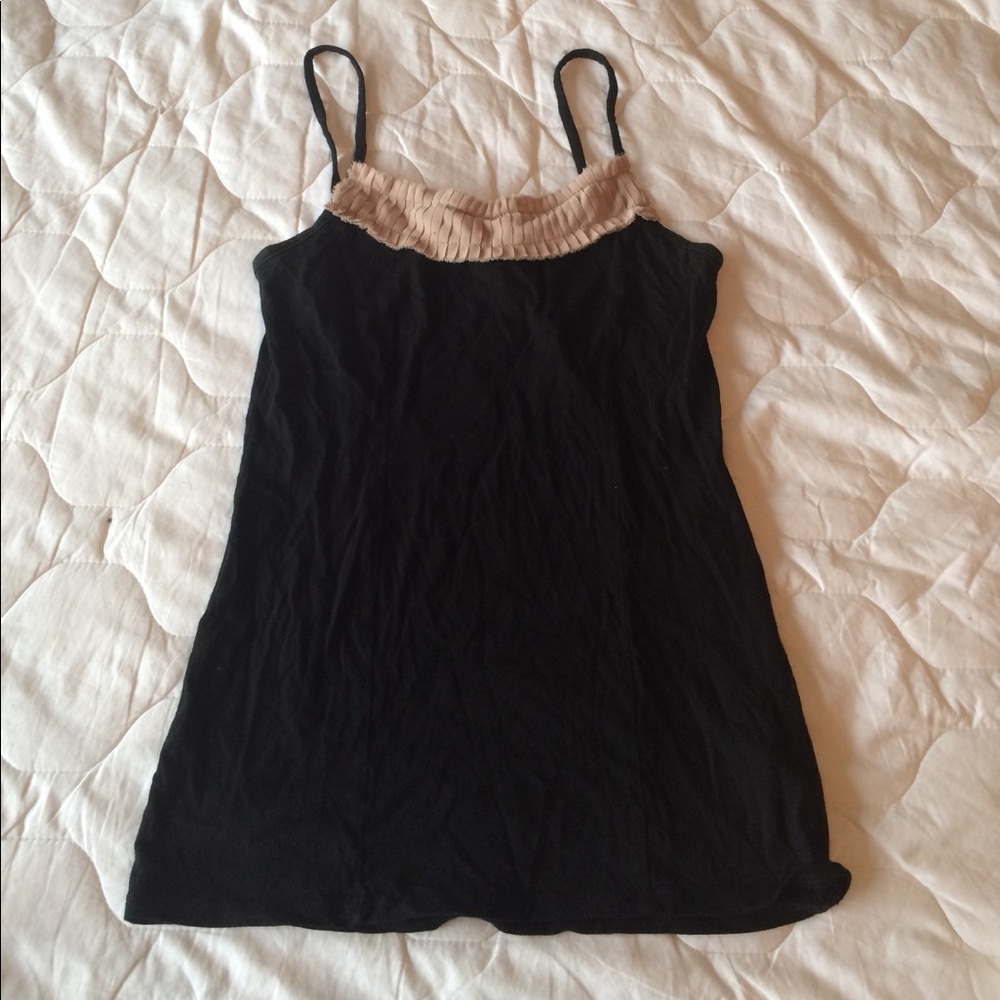 Black Cami with Frill