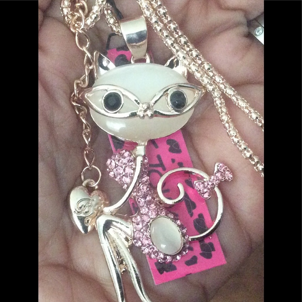 🆕 Sexy 🐱 kitty necklace Betsey Johnson