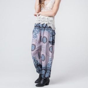 Nellie black harem elephant pants