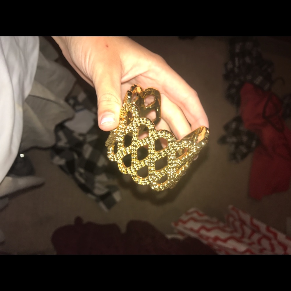 lilly pulitzer gold cuff bracelet