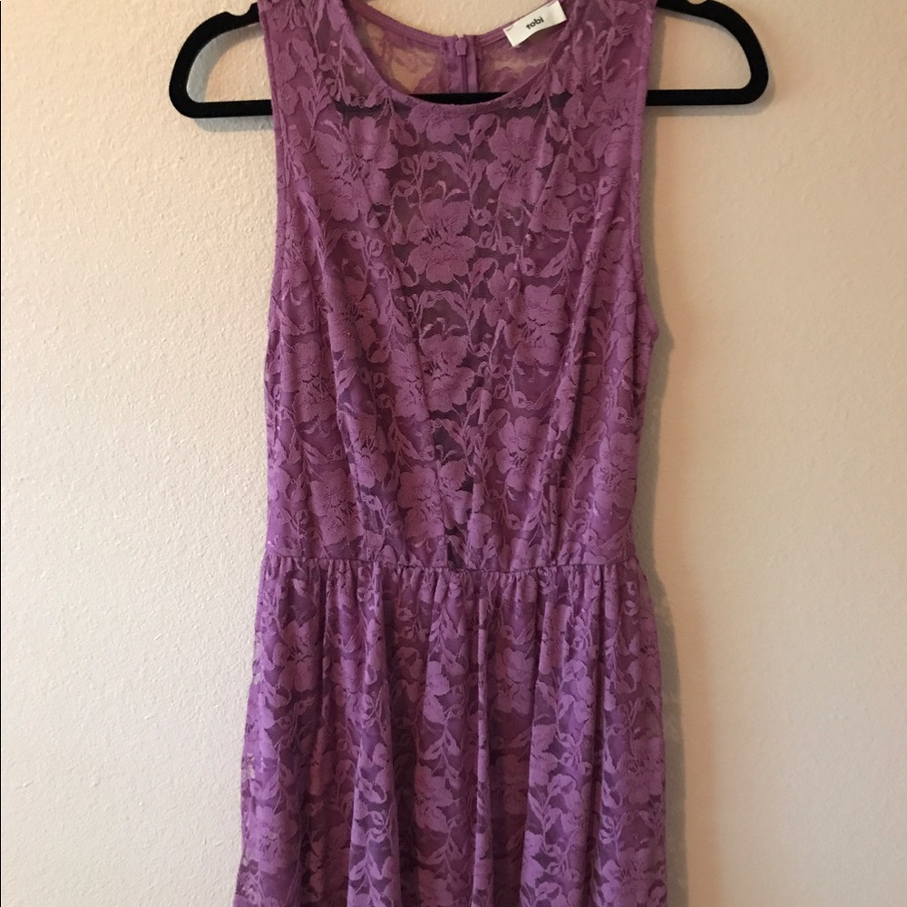 Lulu's purple lace dress