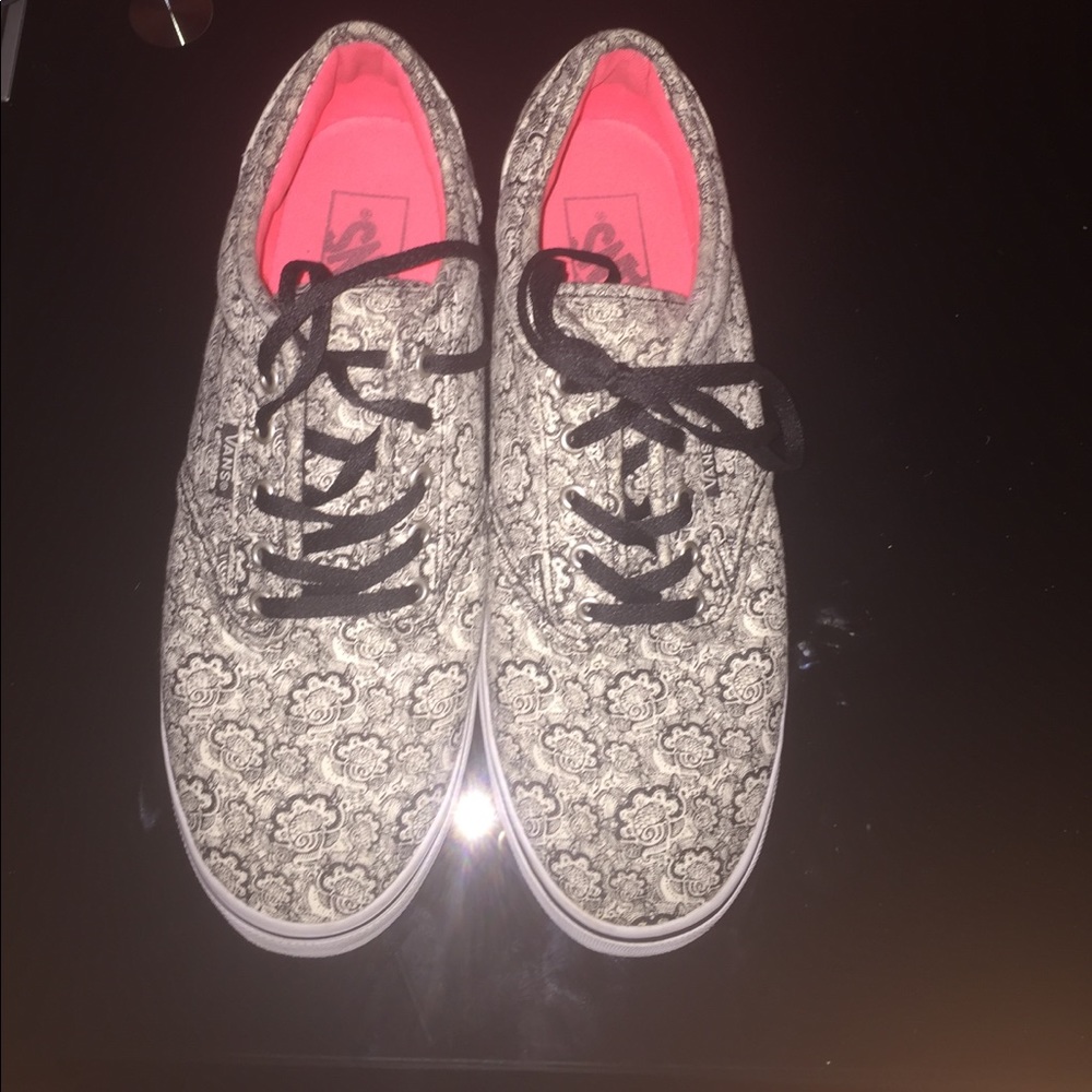 Black and White Vans.