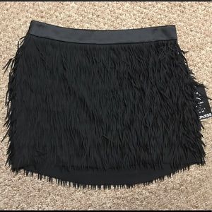 Fringe mini skirt