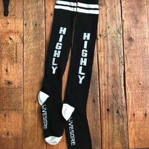 LiveSore "Highly Aggressive" Knee High Socks