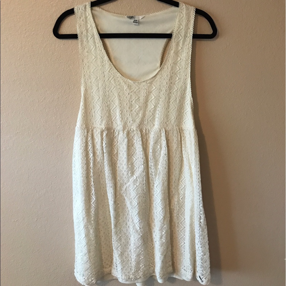 Volcom XL cream lace dress
