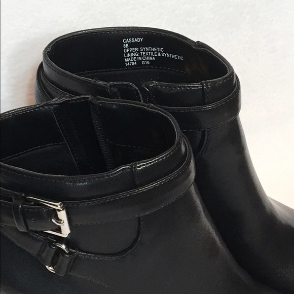 Chaps Shoes Chaps Black Cassady Ankle Boots With Heel New Poshmark