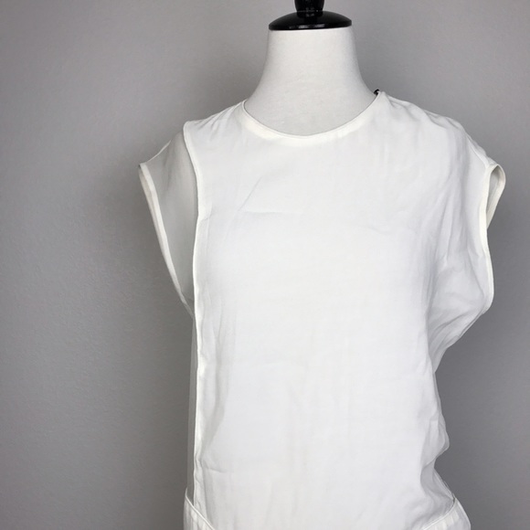 NWT IRO Jacel Off White Silk Contrast Dress - Picture 3 of 8