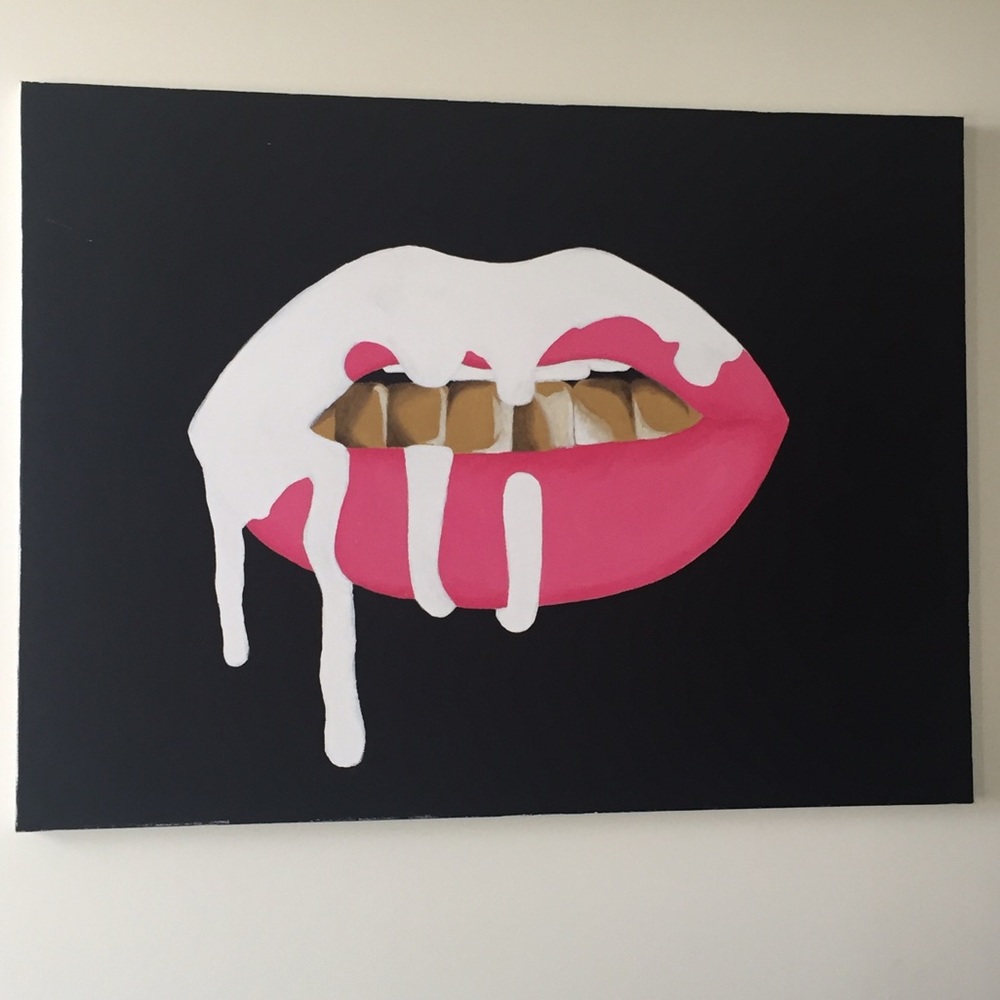 "KYLIE" Canvas Lip Art