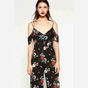 Zara Floral Print Jumpsuit - NWT