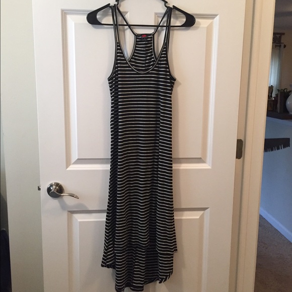 Poof size large hi low striped dress - Picture 1 of 4