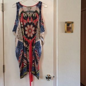 Anthropologie Flying Tomato Cutout Batwing Dress.