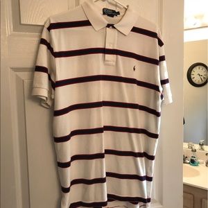 Men's white Ralph Lauren Polo Shirt (Large)