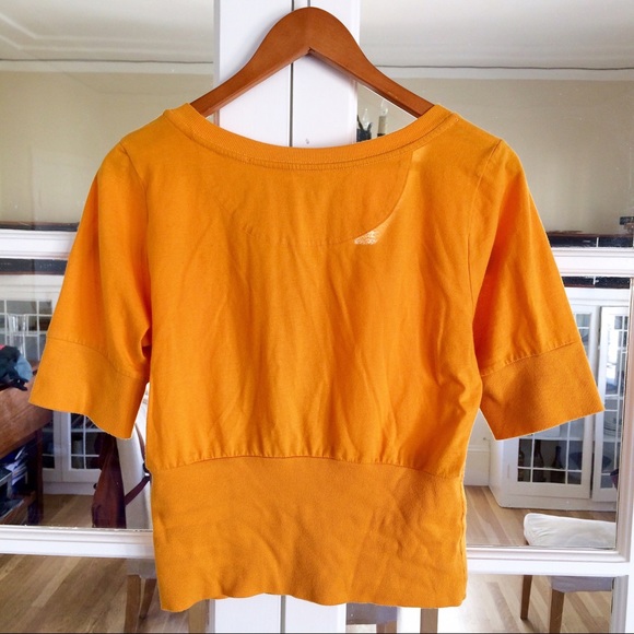 ✨SOLD✨Anthropologie Happy Mustard Top - Picture 2 of 3