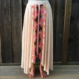 Free People Floral Maxi Skirt