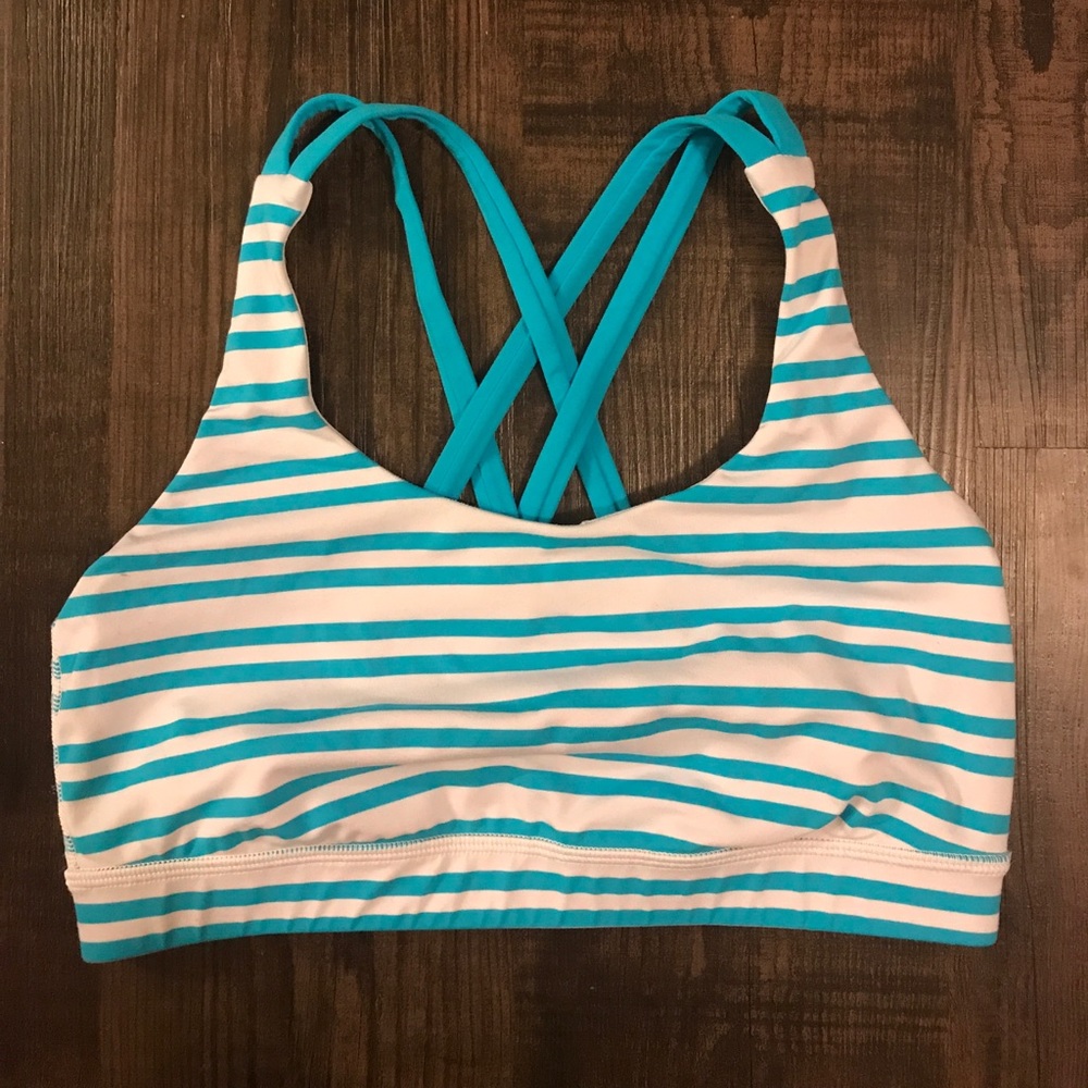 Lulu Lemon Striped Sports Bra
