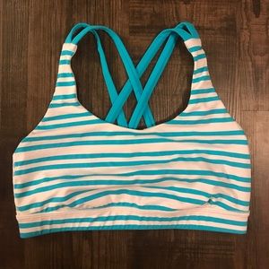 Lulu Lemon Striped Sports Bra